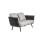 Tribu Sofa TOSCA, 163 cm, Edelstahl / Batyline / umstrickter EPD-Schaum, Farbe: Wenge-89