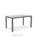 klink / Carma Keramik-Tisch TORONTO 12 mm, Aluminium / Keramik, 160 x 90 cm