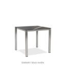 klink / Carma Keramik-Tisch FORTE 12 mm, Edelstahl / Keramik, 80 x 80 cm
