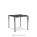 klink / Carma Keramik-Tisch FORTE 12 mm, Edelstahl / Keramik, 80 x 80 cm