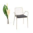 klink / Carma Sitzkissen für Stapelsessel / -stuhl SUMMER, mit Reißverschluss und Antirutsch, Farbe: Amai anthrazit (100% Polypropylen)