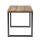 klink / Carma Teak-Tisch BOARD, Edelstahl anthrazit / Teakplanken gebürstet, 180 x 90 cm