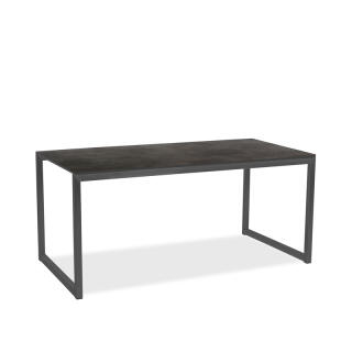 klink / Carma HPL-Tisch BOARD, Edelstahl anthrazit / HPL, Farbe: betonoptik, 220 x 90 cm