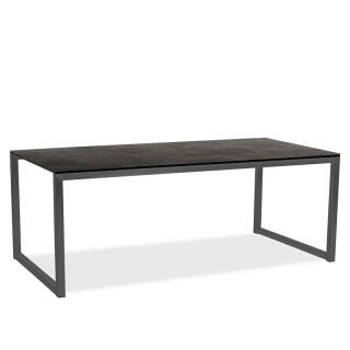 klink / Carma HPL-Tisch BOARD, Edelstahl anthrazit / HPL, Farbe: betonoptik, 275 x 90 cm