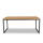 klink / Carma Tisch BOARD, 180 x 90 cm, Edelstahl anthrazit / Teakplanken geschliffen