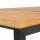 klink / Carma Tisch BOARD, 180 x 90 cm, Edelstahl anthrazit / Teakplanken geschliffen