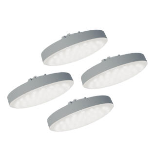 Glatz LED Akku-Licht OSYRION, 4er Set, mit Fernbedienung, inkl. Ladegerät und Ladekabel