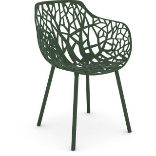 Fast Sessel FOREST, Farbe: dunkelgrün, Aluminium