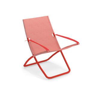 EMU Deckchair SNOOZE, Stahl / synthetisches Gewebe, Farbe: rot