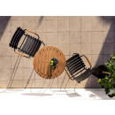 Houe Sessel RECLIPS mit Bambus-Armlehnen, Alumnium / receycelter Kunststoff, schwarz