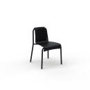 Houe Sessel NAMI, Stahl / receycelter Kunststoff, schwarz