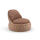 DEDON Lounge Chair / Sessel DALA, Aluminium / Kunststoffgeflecht, terracotta / cuba exkl. Polster
