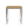 klink / Carma Teak-Tisch BOARD, Edelstahl / Teakplanken gebürstet, 90 x 90 cm