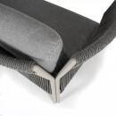 klink / Carma 2-Sitzer rechts RUBY LOUNGE inkl. Standardkissen, Aluminium / Rope, sand / anthrazit