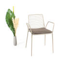 klink / Carma Sitzkissen für Stapelsessel / -stuhl SUMMER, mit Reißverschluss und Antirutsch, Farbe: Amai taupe (100% Polypropylen)