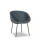 Paola Lenti Gartenstuhl AMABLE,  Edelstahl pulverbeschichtet / Sitzschale Polyethylen / abnehmbarer Bezug Rope Corda (100% Polyolefin), dunkelgrau / blau