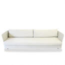 Paola Lenti Outdoor Sofa COVE 250x90x35cm, Aluminium / Polyesterfaser mit Polyurethaneinsatz, creme