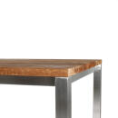 klink / Carma Teak-Tisch FORTE, Edelstahl / Teakplanken gebürstet, 240 x 90 cm