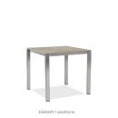 klink / Carma Keramik-Tisch FORTE 10 mm, Edelstahl / Keramik, 80 x 80 cm