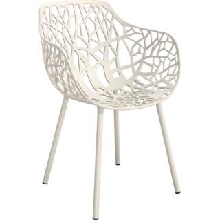 Fast Sessel FOREST, Farbe: cremeweiß, Aluminium