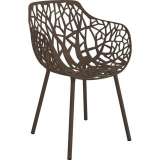Fast Sessel FOREST, Farbe: dunkelbraun, Aluminium