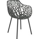 Fast Sessel FOREST, Farbe: grau-metallic, Aluminium