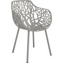 Fast Sessel FOREST, Farbe: hellgrau, Aluminium
