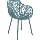 Fast Sessel FOREST, Farbe: petrolblau, Aluminium
