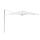 Tuuci Ampelschirm OCEAN MASTER MAX SINGLE CANTILEVER, Alu/Sunbrella marine (100% Polyacryl 295g/m²), 400 cm quadratisch, Stoff Klasse C 4604 Natural