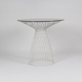 EMU Tischgestell HEAVEN, rund 80 cm, Farbe: weiß matt, Stahlgeflecht