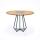 HOUE Tisch CIRCLE mit Graniteinlage, Aluminium anthrazit / Bambus, Ø 110 cm