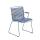 Houe Stapelsessel CLICK DINING CHAIR, Stahl / Kunststoff-Lamellen, Bambus-Armlehnen, Lamellen in Farbe taubenblau