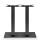 Doppelfuß Tischgestell TIFFANY, Höhe 73cm, Fuß 75x40 cm, Gusseisen / Stahl pulverbeschichtet, matt schwarz