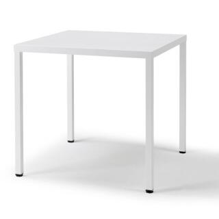 Tisch SUMMER, Stahl, 80 x 80 cm, Farbe: weiß matt