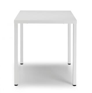 Tisch SUMMER, Stahl, 70 x 70 cm, Farbe: weiß matt
