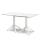 Doppelfuß Tischgestell NEMO, Aluminium, Farbe: matt weiß