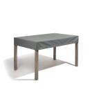 Heinemeyer Abdeckhaube für eckige Tischplatte, mit Abhang, TEAK SAFE grau, 190 x 95 cm