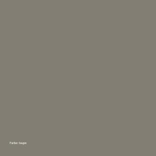 Conmoto Kissentruhe EL PECHO, HPL taupe, Kanten schwarz, 180 x 90 cm