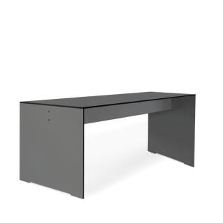 Conmoto Tisch RIVA, HPL schwarz, Kanten schwarz, 220 x 70 cm
