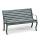 Fast Bank OASI, 2-Sitzer, 127 cm, Farbe: grau-metallic, Aluminium