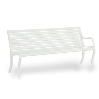 Fast Bank OASI, 2-Sitzer, 127 cm, Farbe: weiß, Aluminium