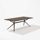 Fast Tisch MOAI 160 x 90 cm, Aluminium lackiert in Farbe 18- dunkelbraun