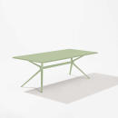 Fast Tisch MOAI 160 x 90 cm, Aluminium lackiert in Farbe 19-Grüner Tee