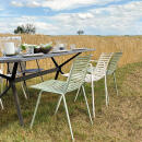 Fast Tisch MOAI 160 x 90 cm, Aluminium lackiert in Farbe 19-Grüner Tee