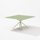 Fast Tisch MOAI, 140 x 140 cm, Aluminium lackiert in Farbe 19-Grüner Tee