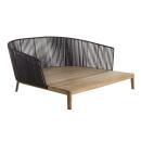 Tribu Daybed MOOD, Teakholz / Tricord (Polyolefine), Farbe: Earthbrown