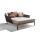 Tribu Daybed MOOD, Teakholz / Tricord (Polyolefine), Farbe: Earthbrown