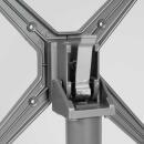 klink / Carma Bistrotischgestell BISTRO 4-Fuß, Aluminium metallic