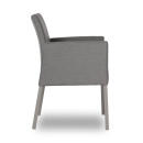 klink / Carma Ausstellungsstück Sessel BERGEN, Farbe: silber / charcoal chine, Aluminiumgestell / Sunbrella