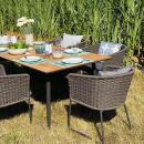 klink / Carma Dining Sessel PROVENCE, Aluminium anthrazit / Kunststoffgewebe dark grey